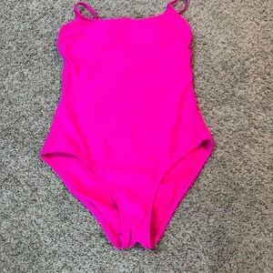 Hot Pink One-Piece Swimsuit
